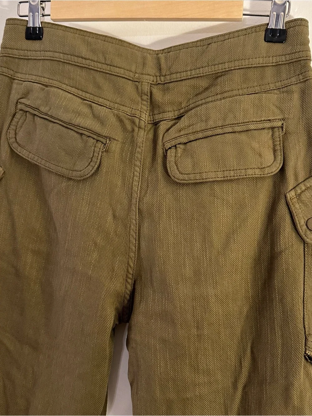 Free People | Olive Green Cargo Pants with Utility Pockets